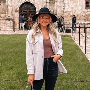 Zara Women's Light Gray Utility Jacket